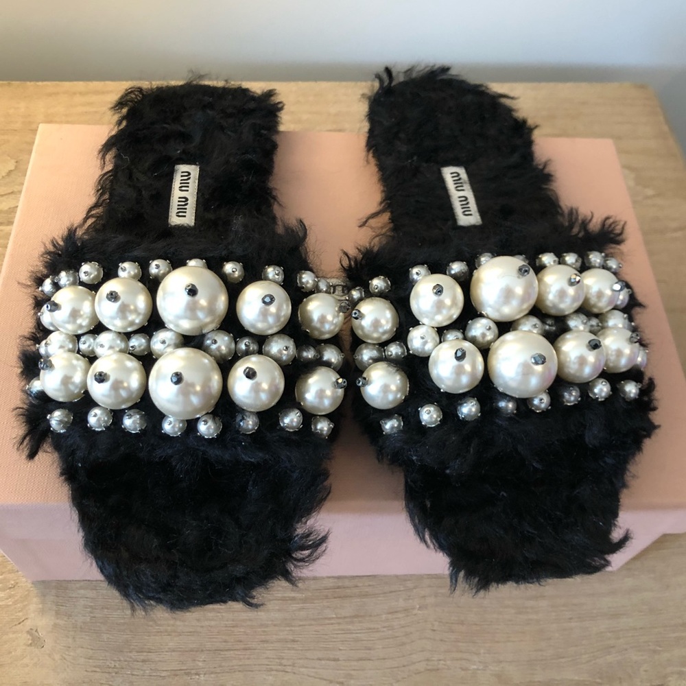 Mui Mui slides / slippers